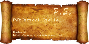 Pásztori Stella névjegykártya